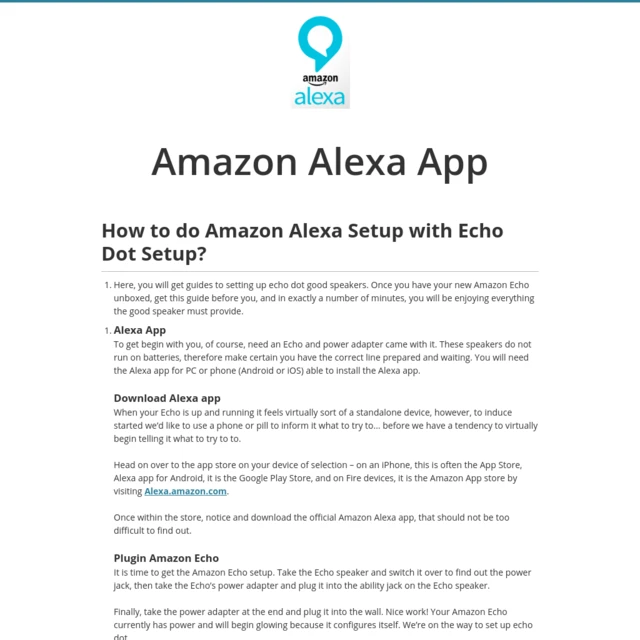 Amazon Alexa App