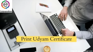 Print Udyam Certificate Online