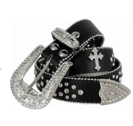 The Sparkling Style Statement: Men's Rhinestone Belts