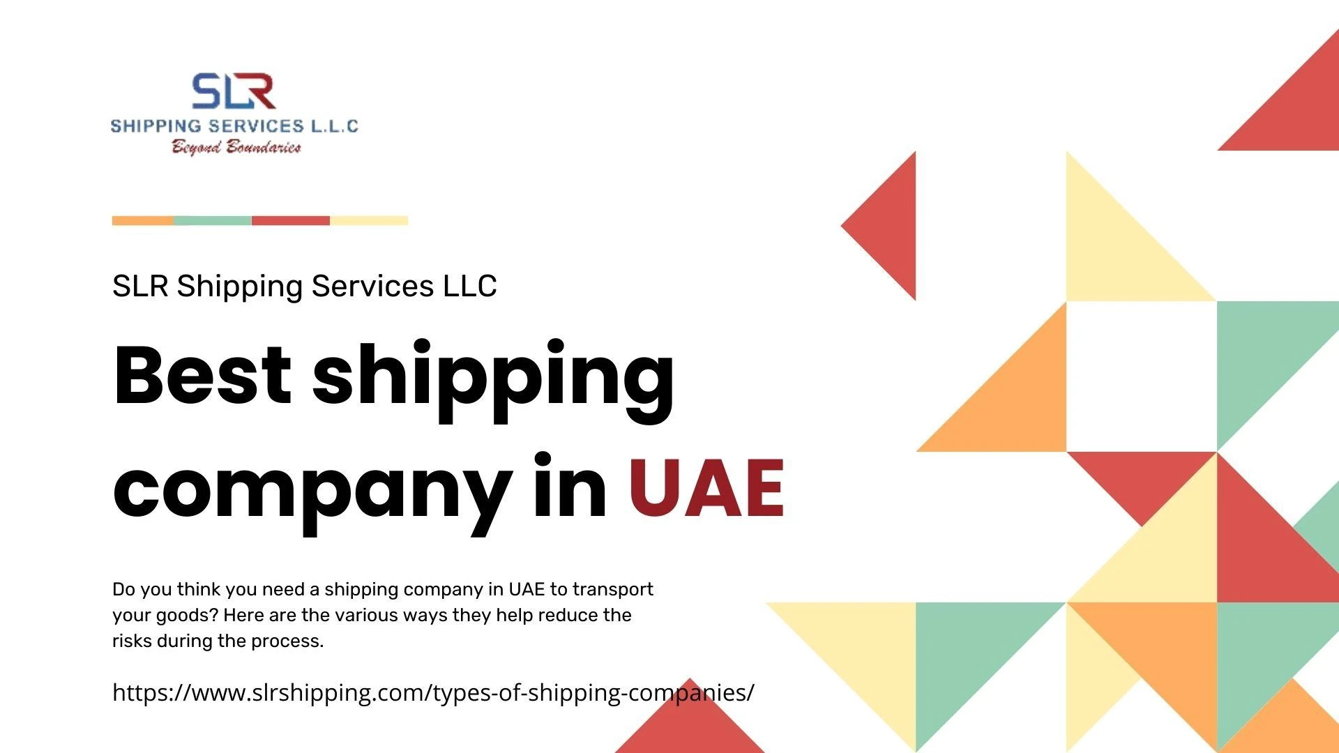 How Can a Shipping Company in UAE Help Reduce the Risks?
