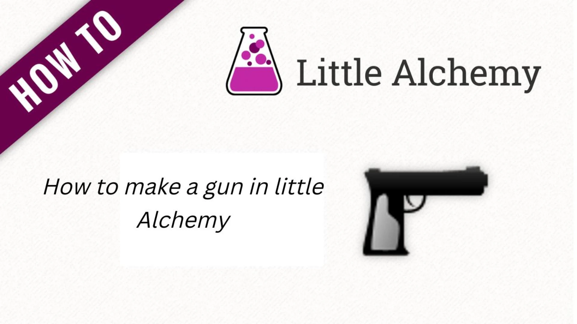 How to make a gun in little alchemy