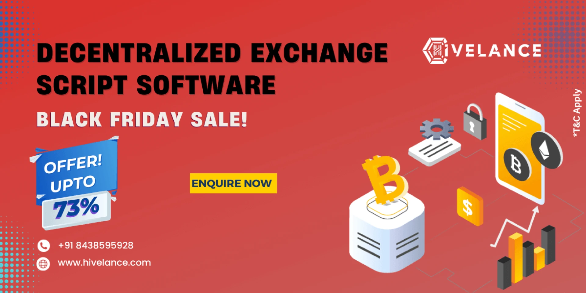 Develop Your Decentralized Exchange Script at 73% Black Friday offer from Hivelance