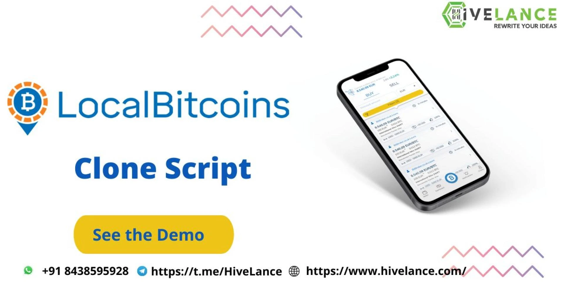 Develop your own localbitcoin clone script