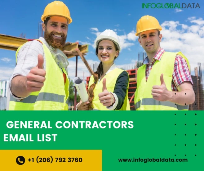 100% Permission Passed Emails General Contractors Email List