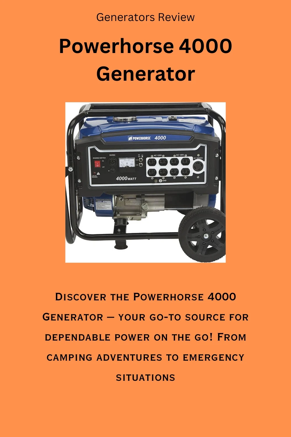 Unveiling the Power: Exploring the Versatility of the 4000-Watt Generator