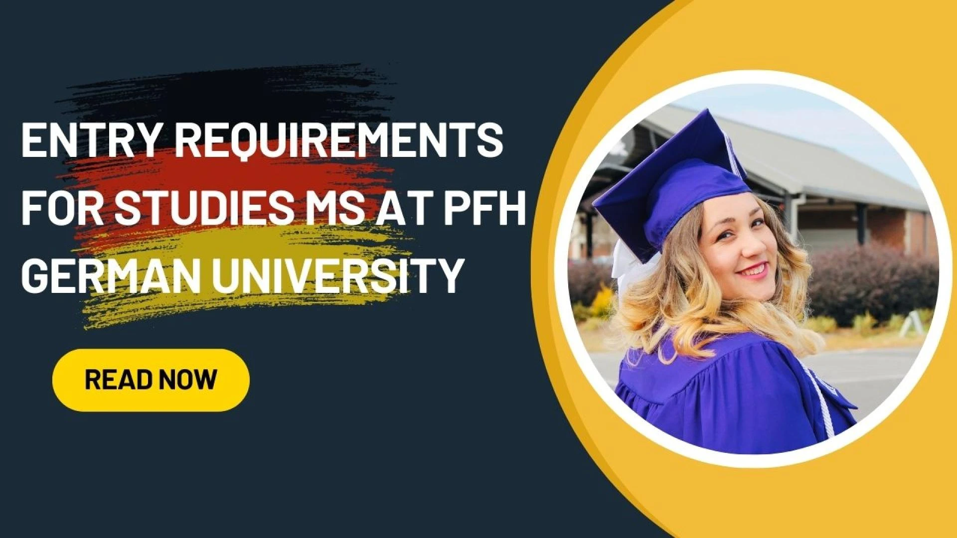 Entry requirements for studies MS at PFH German University