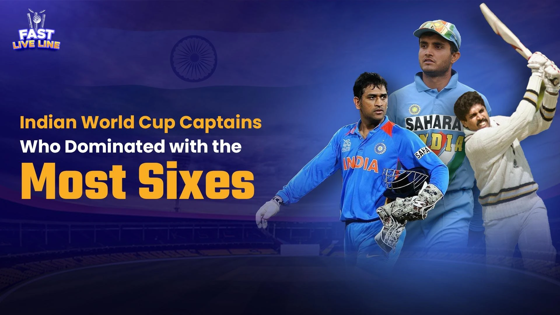Indian World Cup Captains Who Dominated with the Most Sixes