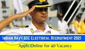 Indian Navy SSC Electrical Recruitment 2022