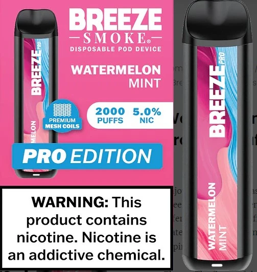 Introducing the Strawberry Banana Breeze Pro 2000 Puffs by Breeze Smoke Official