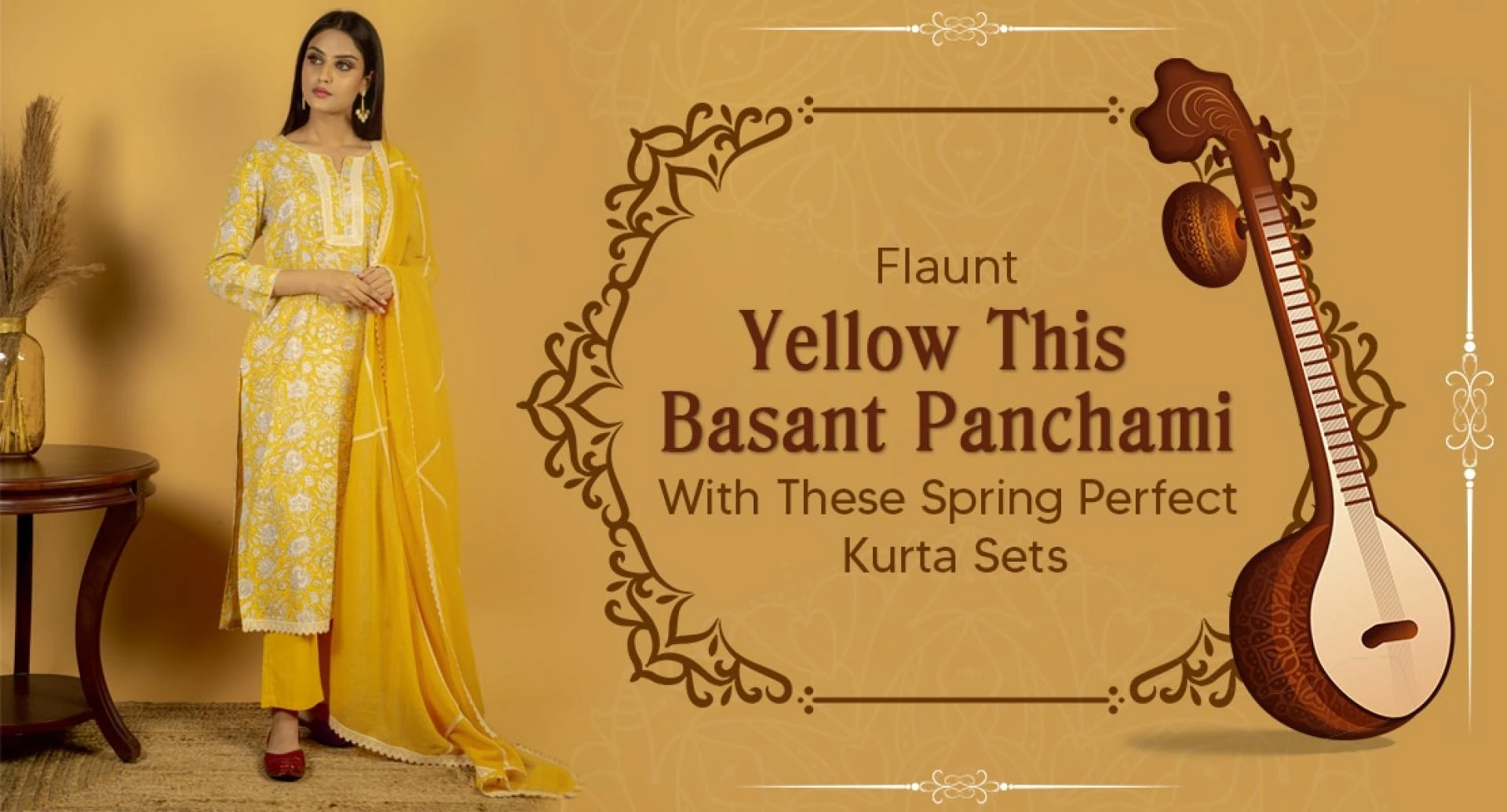 Flaunt Your Look With These Spring-Perfect Yellow Kurta Sets On This Basant Panchami