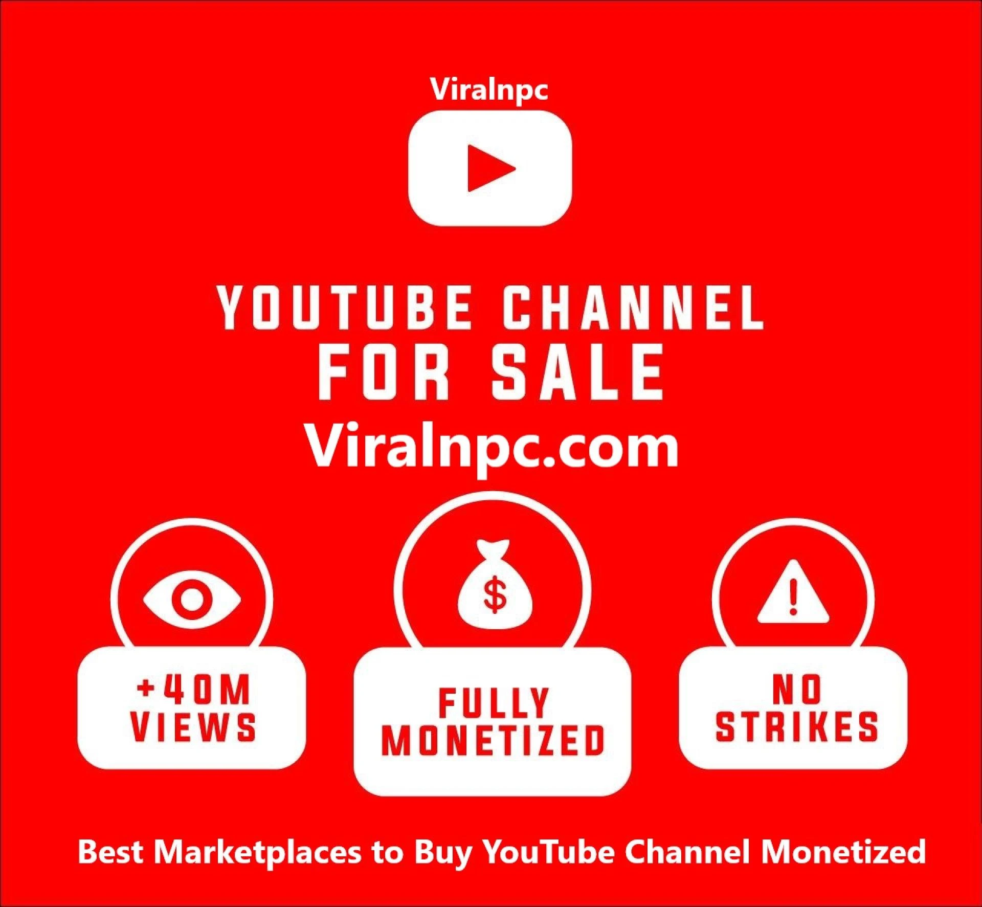 Top 5 Reasons Why People Buy YouTube Channels on ViralNPC