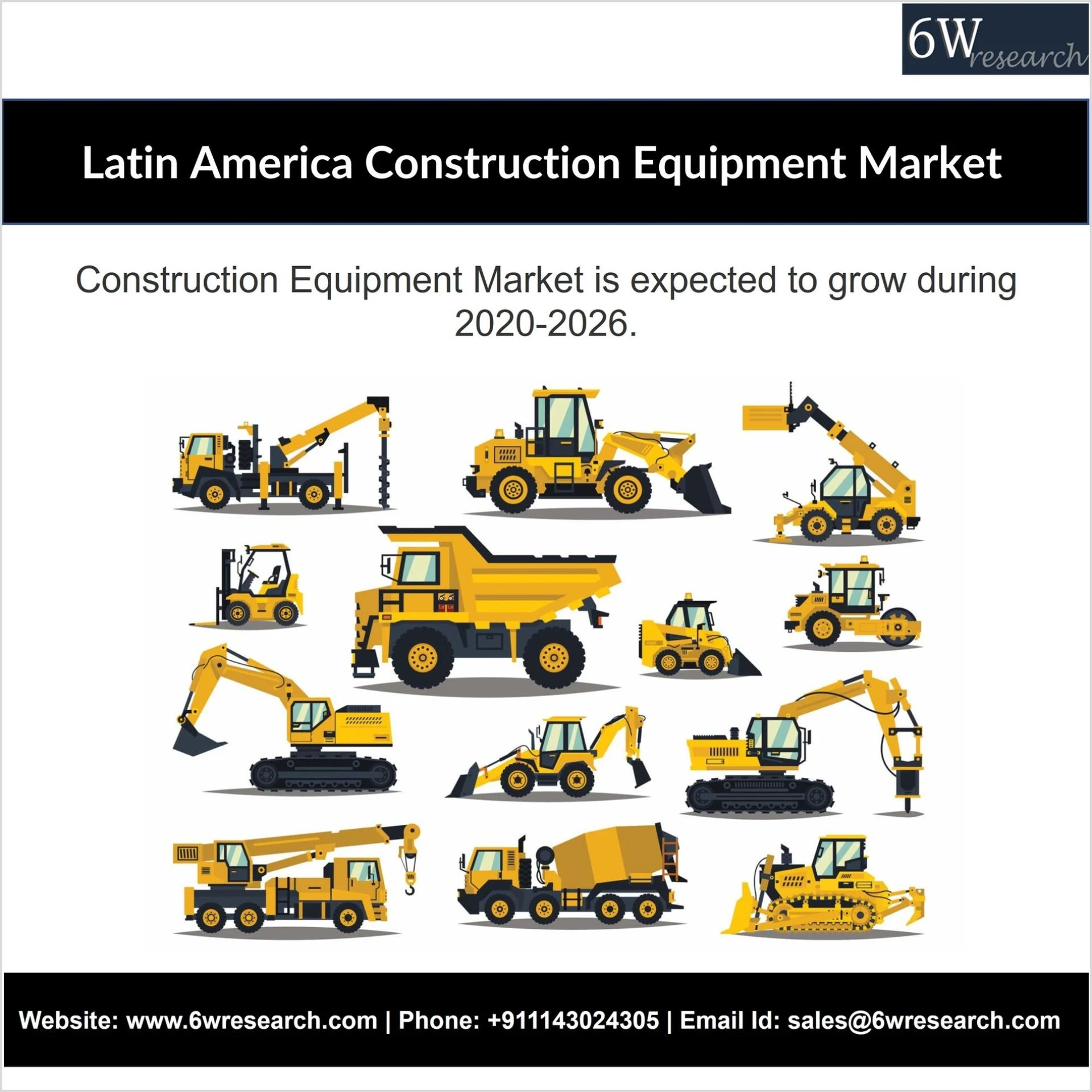 Latin America Construction Equipment Market (2020-2026) - Size, Share &amp; 6wresearch