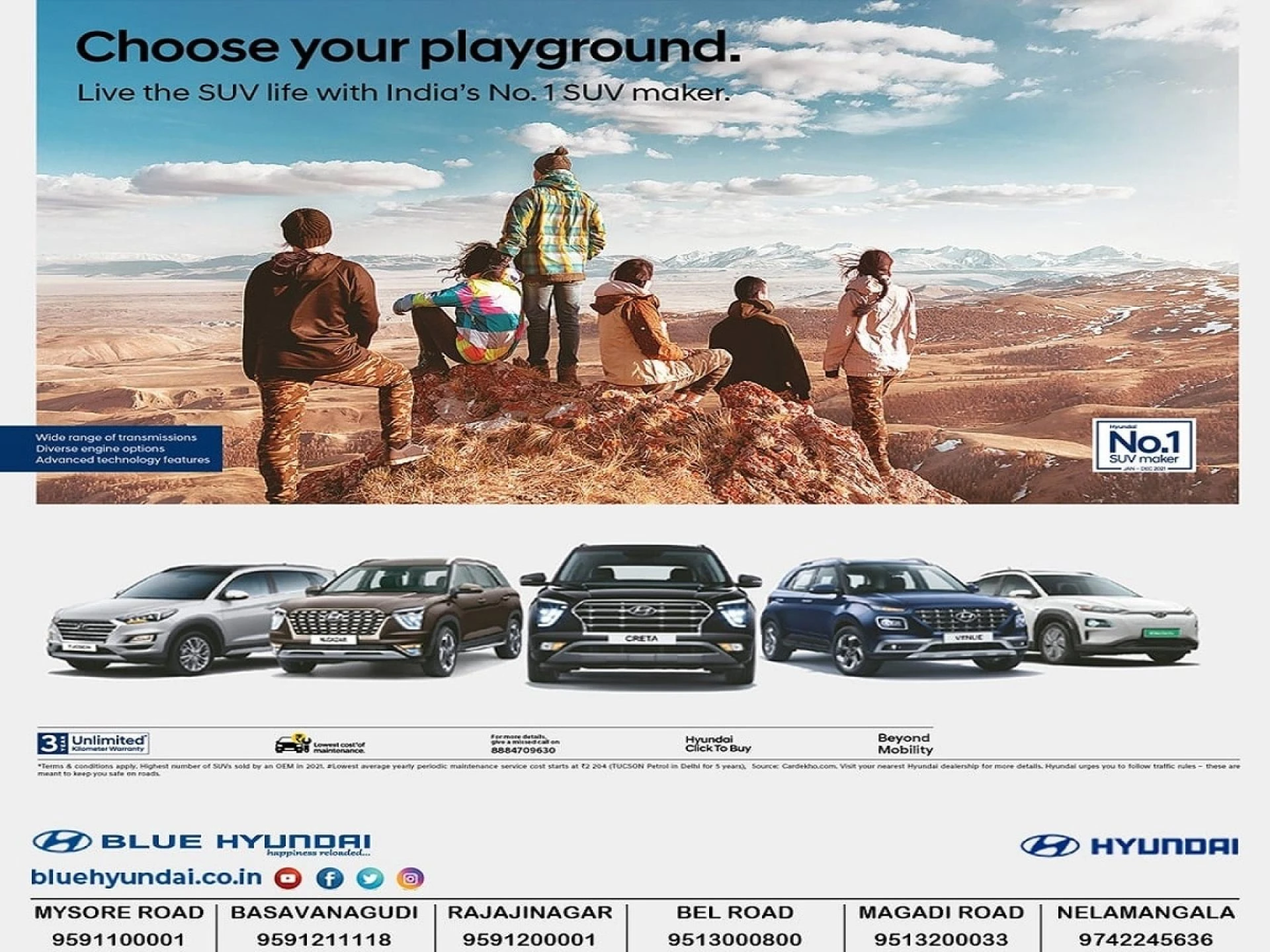 Hyundai Showroom in Bangalore | Blue Hyundai