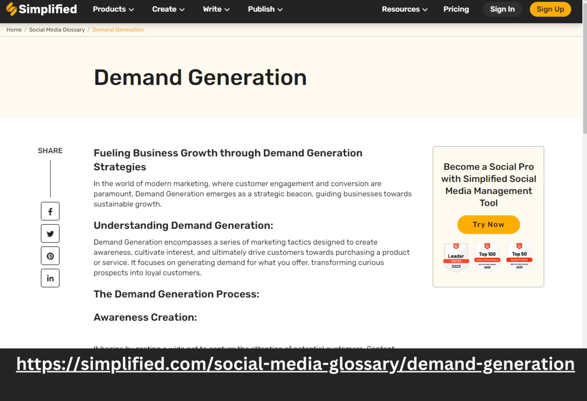 The Power of Demand-Generation: A Deep Dive into Its Meaning in the Social Media Glossary | Simplified