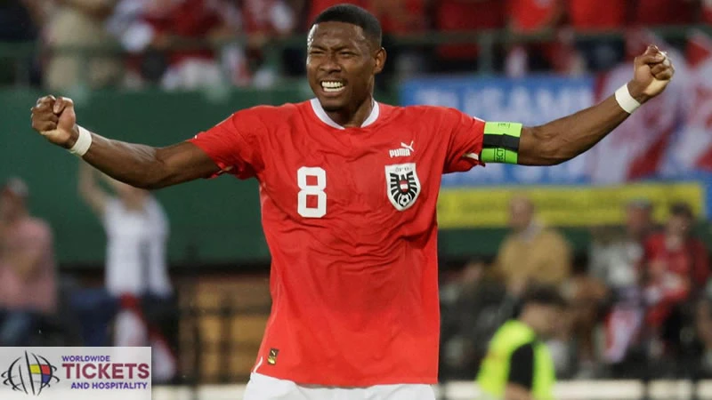 Poland VS Austria Tickets: Austria announces provisional squad for Euro 2024 David Alaba left out Sabitzer included