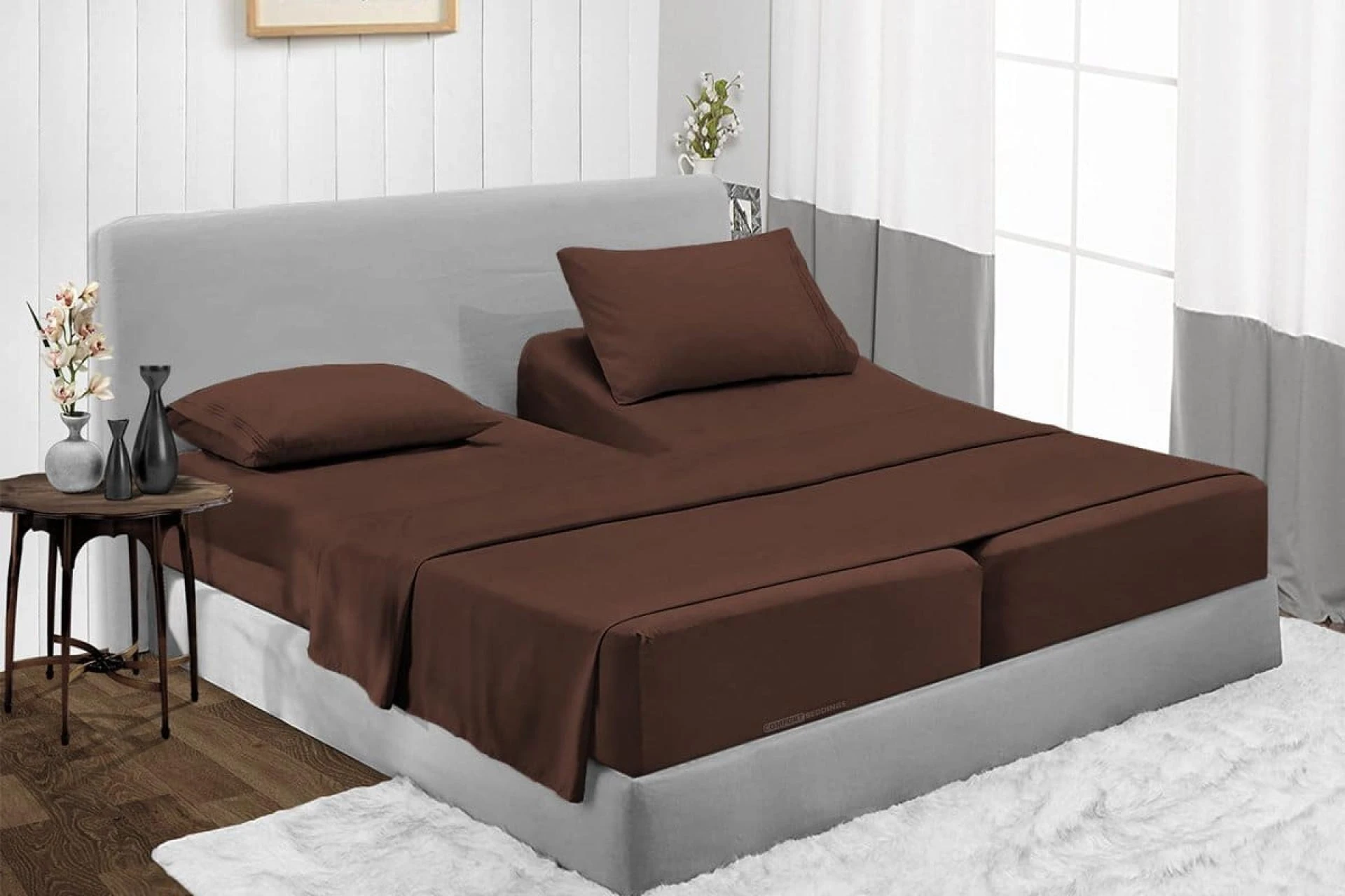 Easy Adjustable &amp; Stylish Look Split Top King Sheets