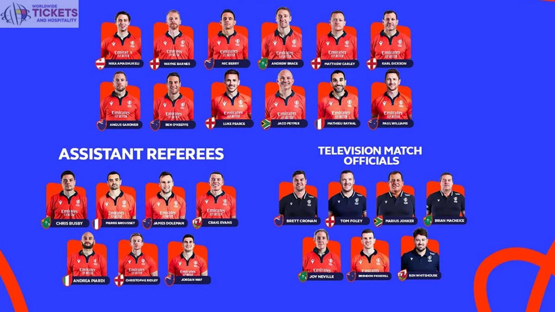 France Rugby World Cup: World Rugby chooses its 12 referees for RWC 2023