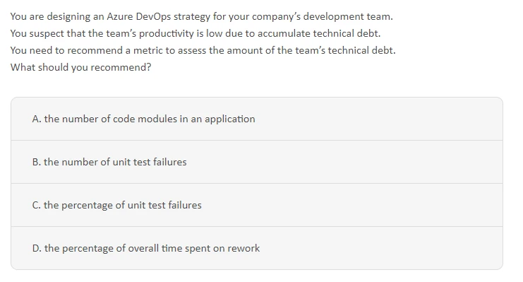 Microsoft Azure Certification AZ-400 dumps questions
