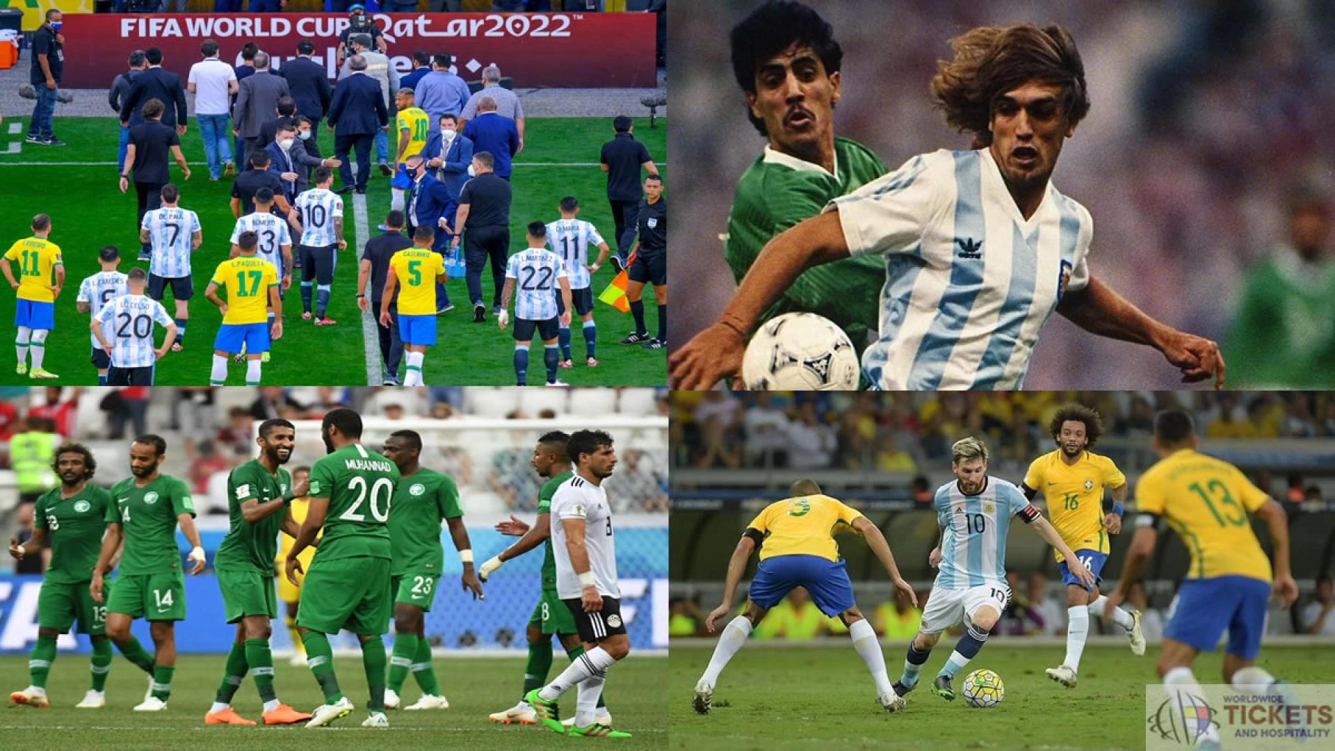 Argentina faces Brazil in Qatar Football World Cup: