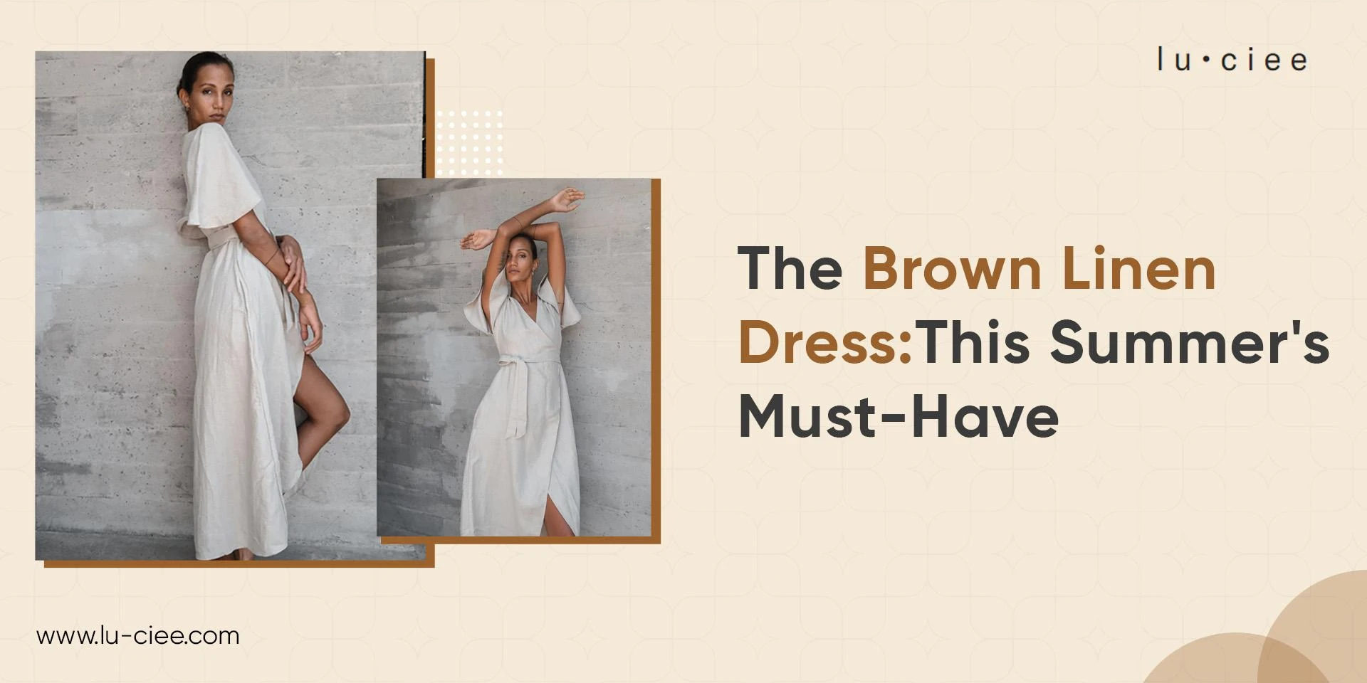 The Brown Linen Dress: This Summer's Must-Have