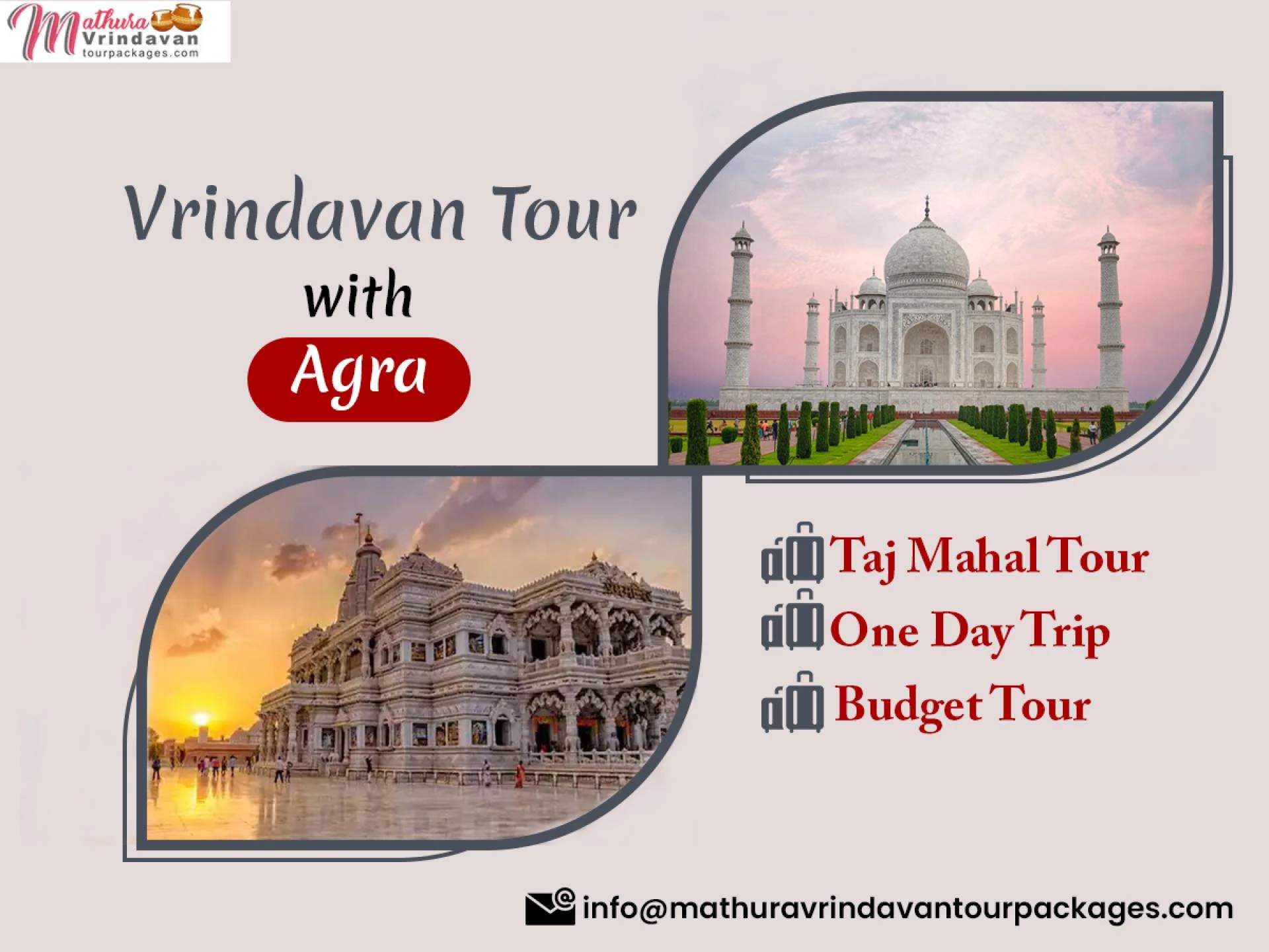 The Essence of India: Vrindavan and Agra Cultural Tour