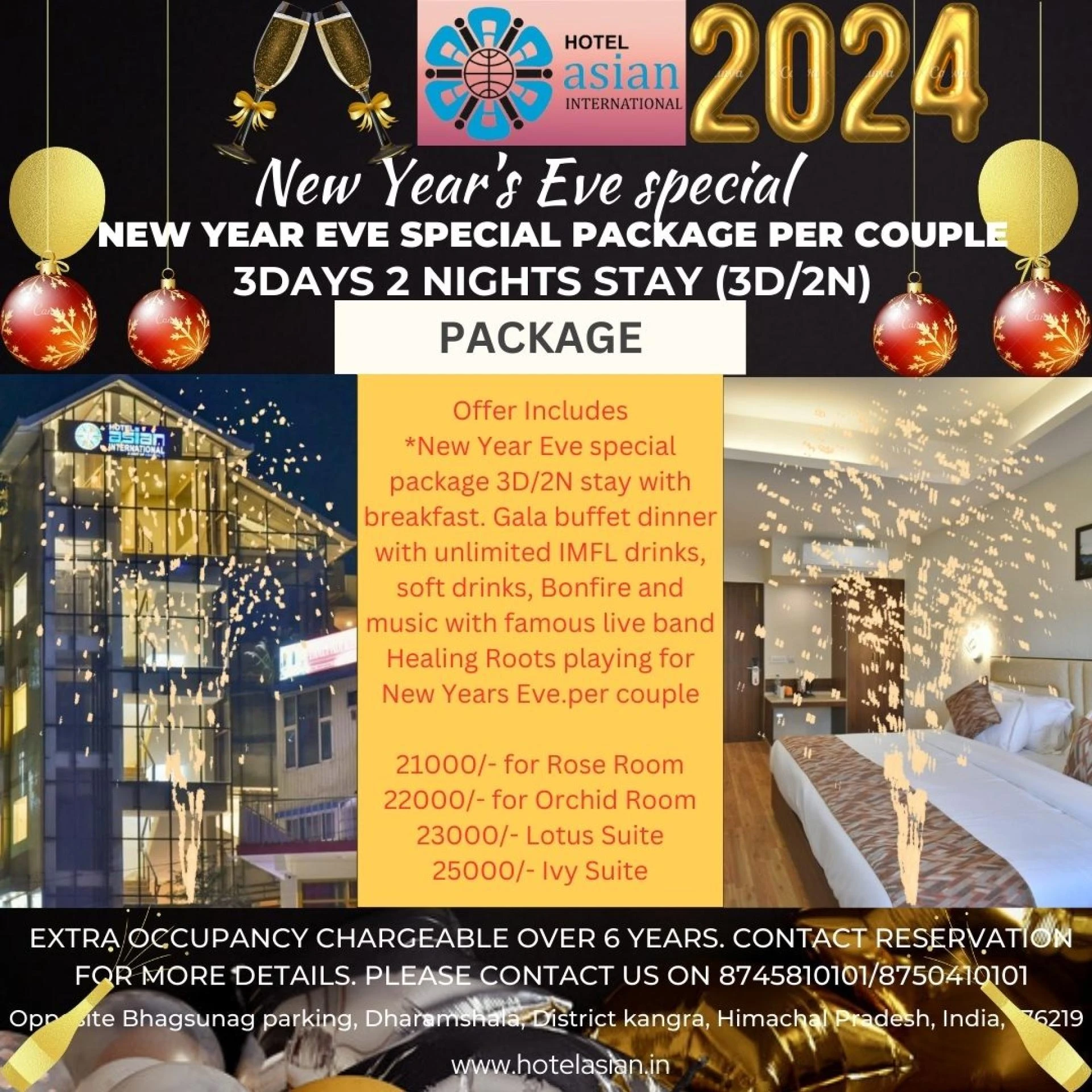 New Year's Eve: 3D/2N, Gala Dinner &amp; Healing Roots!