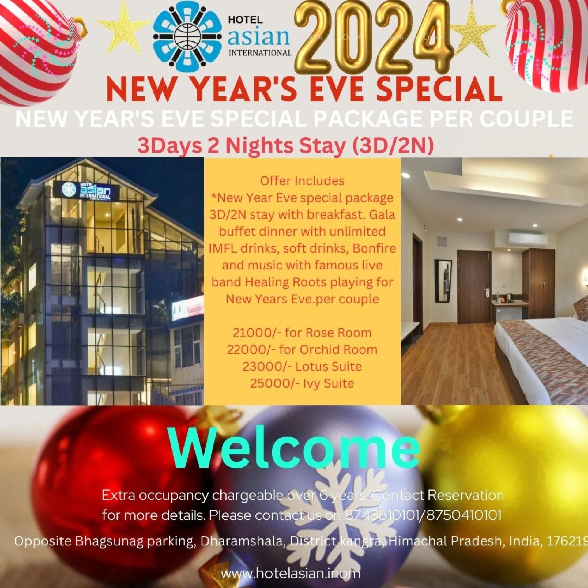 New Year: 3D/2N, Gala, Drinks, Bonfire &amp; Band