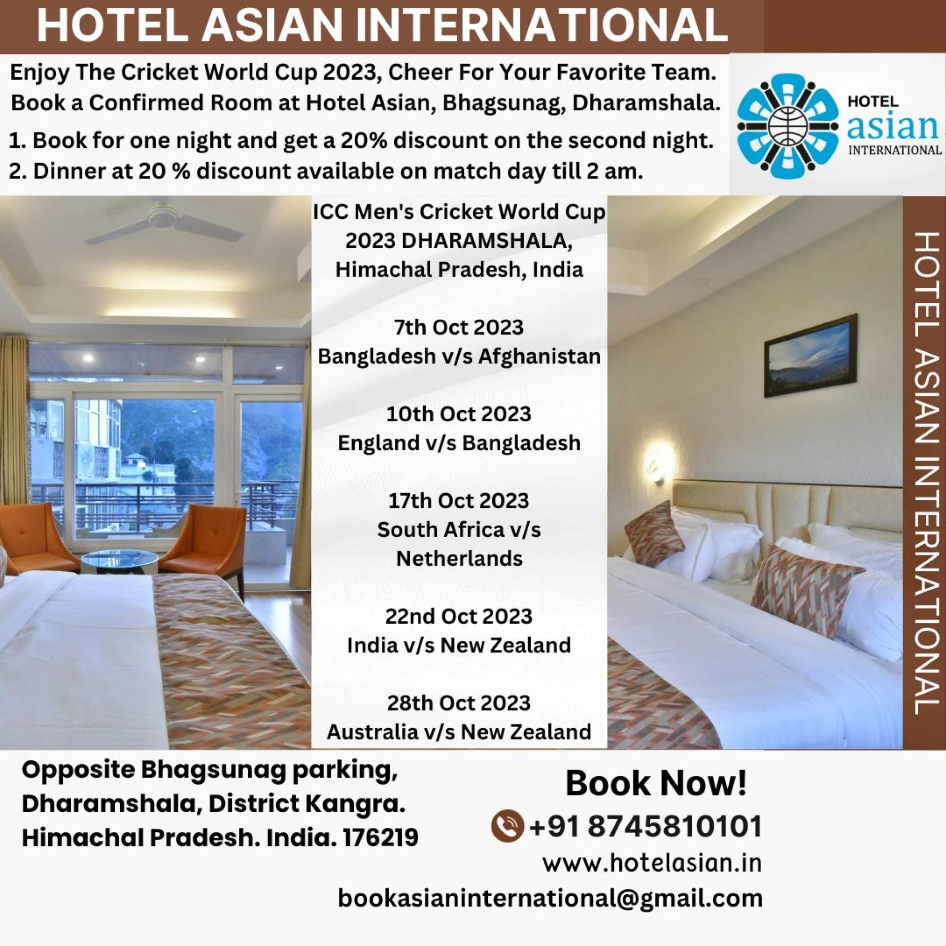 Hotels Near Cricket Stadium, Dharamshala, Book Now!