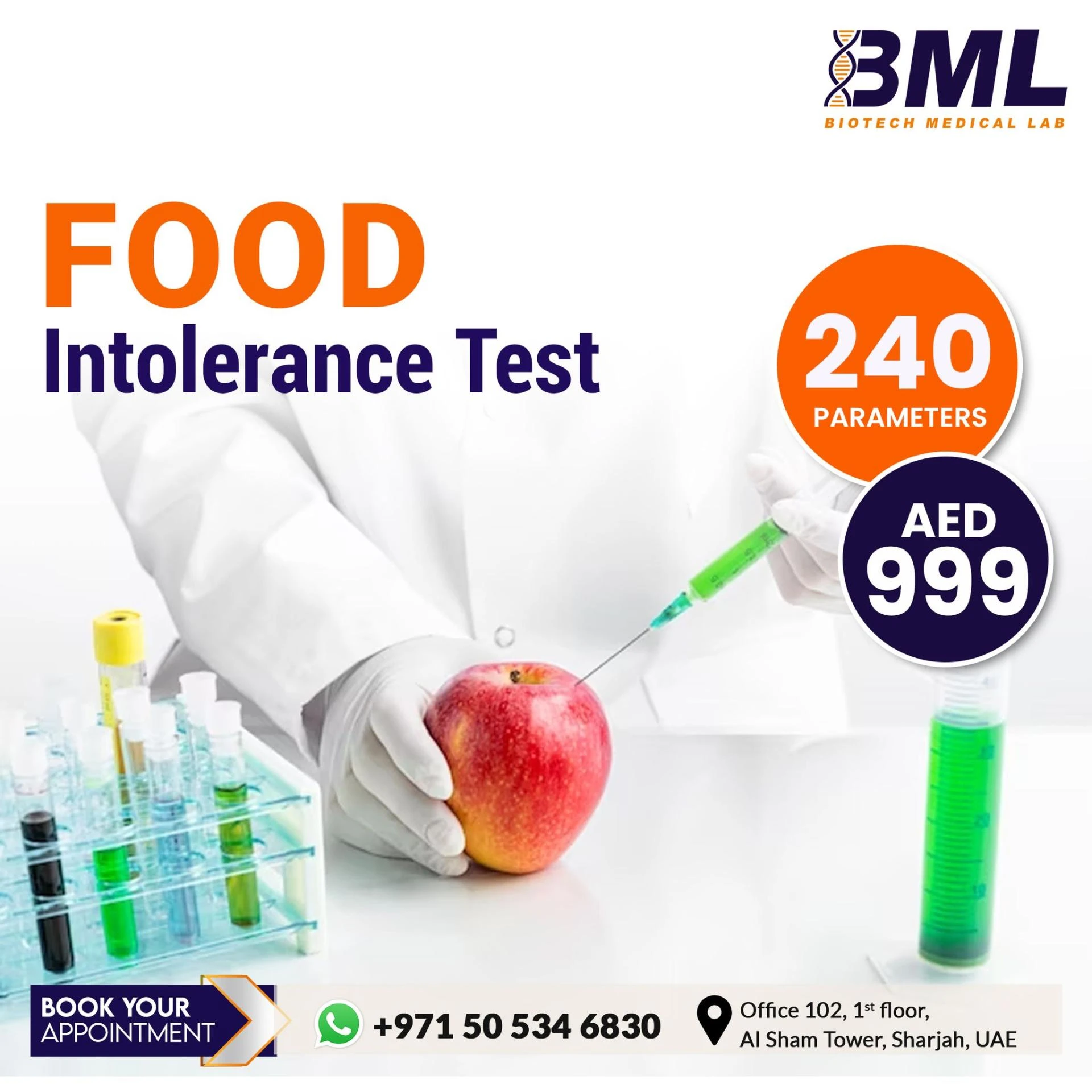Food Discover Your Optimal Diet with Biotech Medical Lab’s Food Intolerance Test in Sharjah