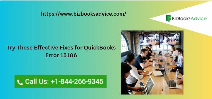 Try These Effective Fixes for QuickBooks Error 15106