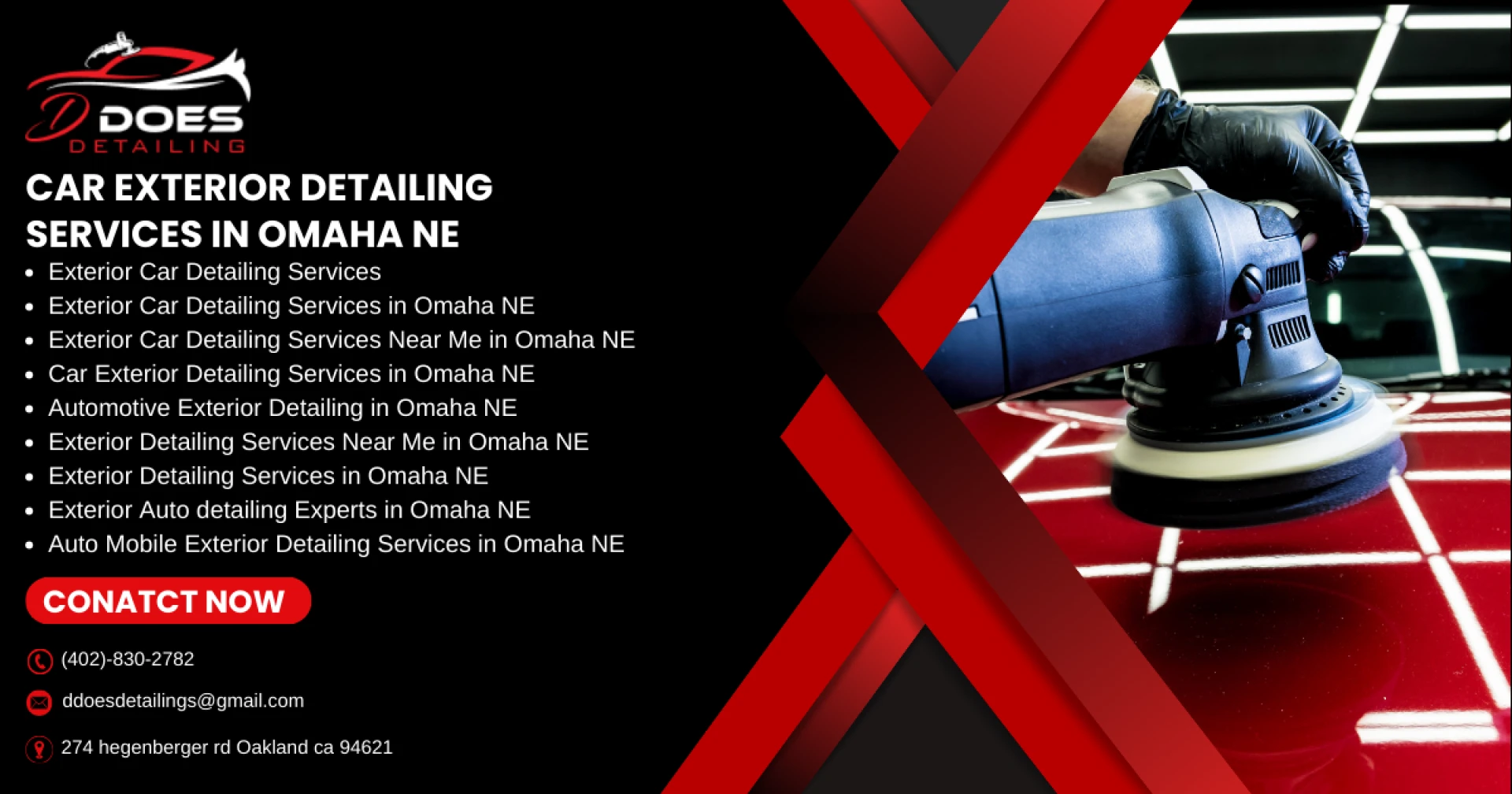 Auto Exterior Detailing Services in Omaha NE