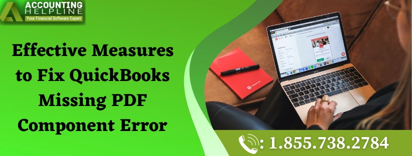Easy steps for QuickBooks Missing PDF Component glitch