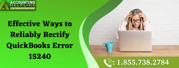 Some Easiest methods to fix QuickBooks Error 15240 in no time