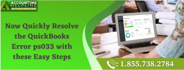 Troubleshoot QuickBooks Error PS033 with technical knowledge