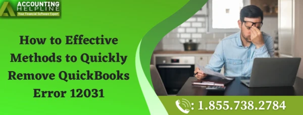 Some easiest ways to troubleshoot QuickBooks Error 12031