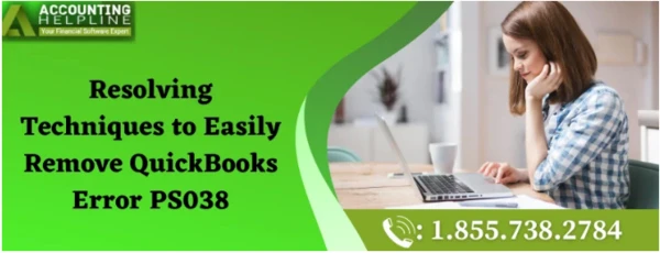 How to overcome from QuickBooks Error PS038