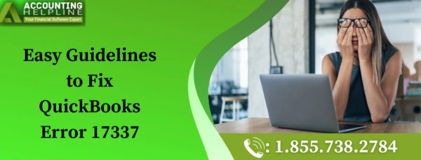 Best ever method to resolve QuickBooks Error 17337