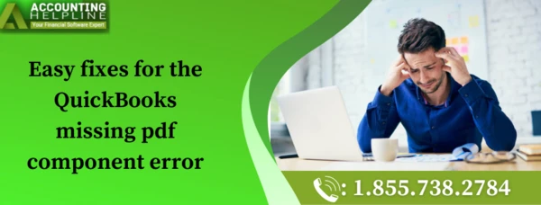 Easy fixing guide for QuickBooks Missing Pdf Component Error