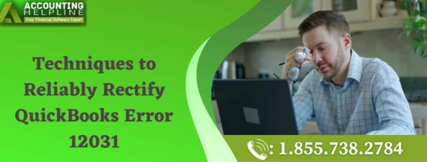 Here's an easy method to fix QuickBooks Error 12031