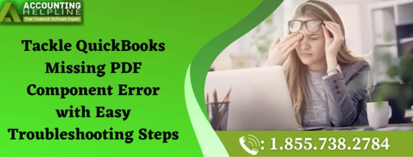 Easy fixing guide for QuickBooks Missing PDF Component Error