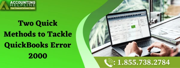 Best ever method to fix QuickBooks Error 2000