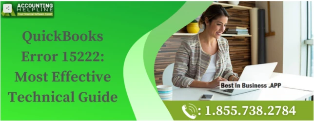 An appropriate way to fix QuickBooks Error 15222