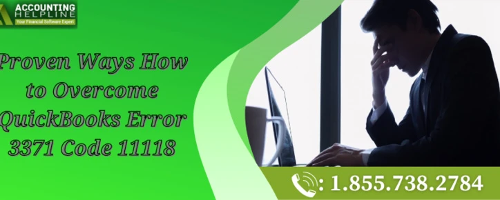 A quick troubleshooting guide to resolve QuickBooks Error 3371 Code 11118