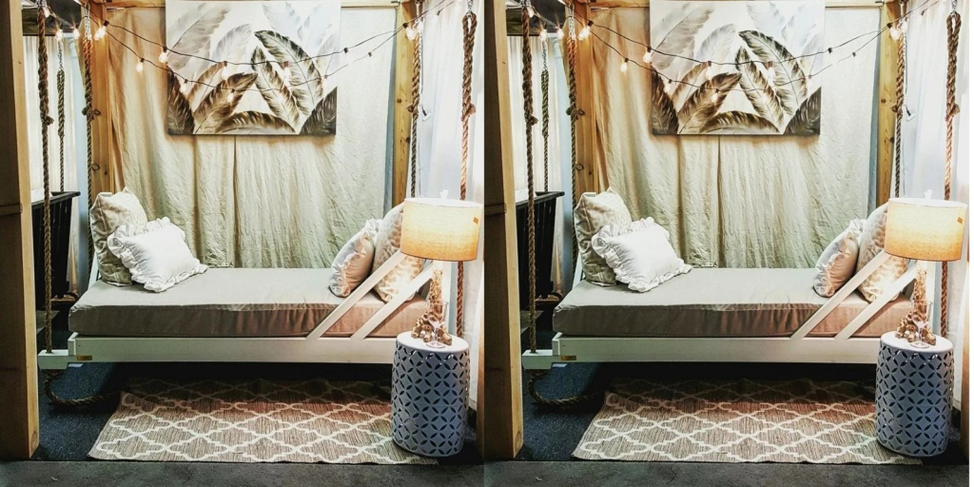 Creating a Boho Chic Outdoor Space with a Hanging Bed