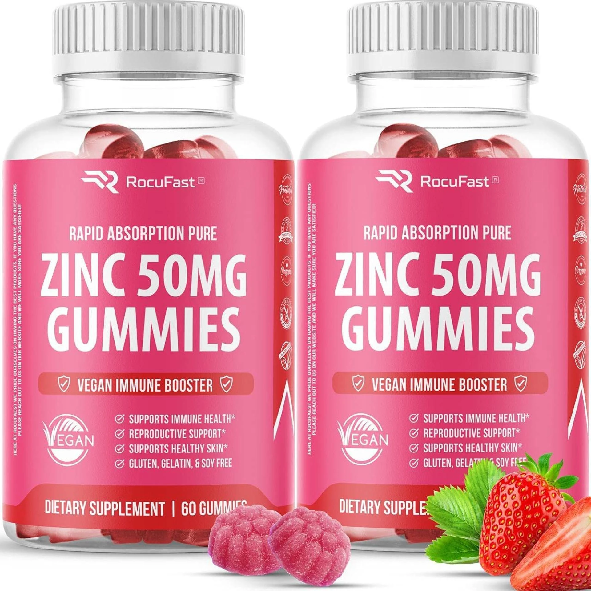 Zinc 50mg Gummies- Vitamin Supplement Chewable Support Amazon.Com