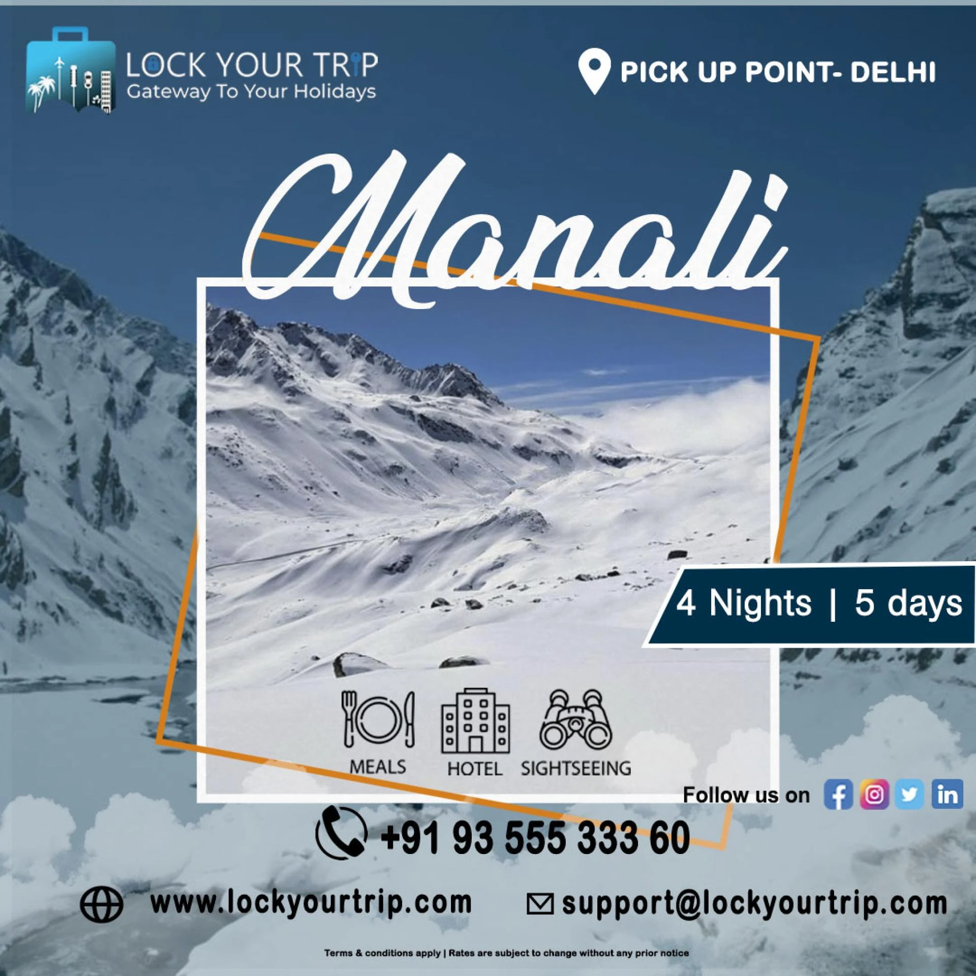 Manali Volvo Package Itinerary