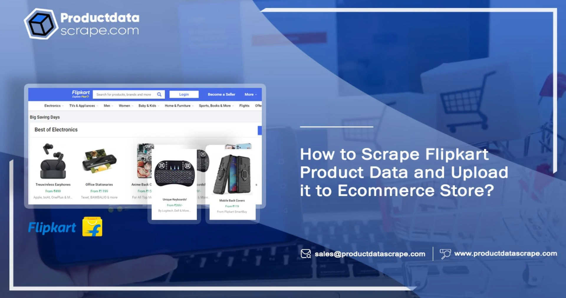 How to Scrape Flipkart Product Data and Upload it to Ecommerce Store?