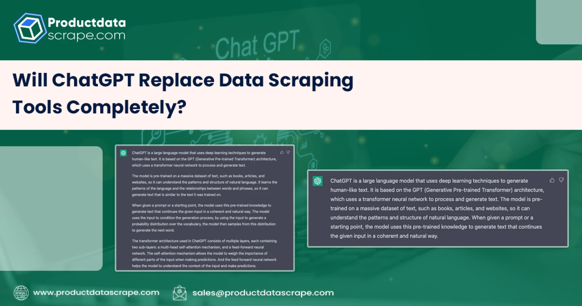 Will ChatGPT Replace Data Scraping Tools Completely?