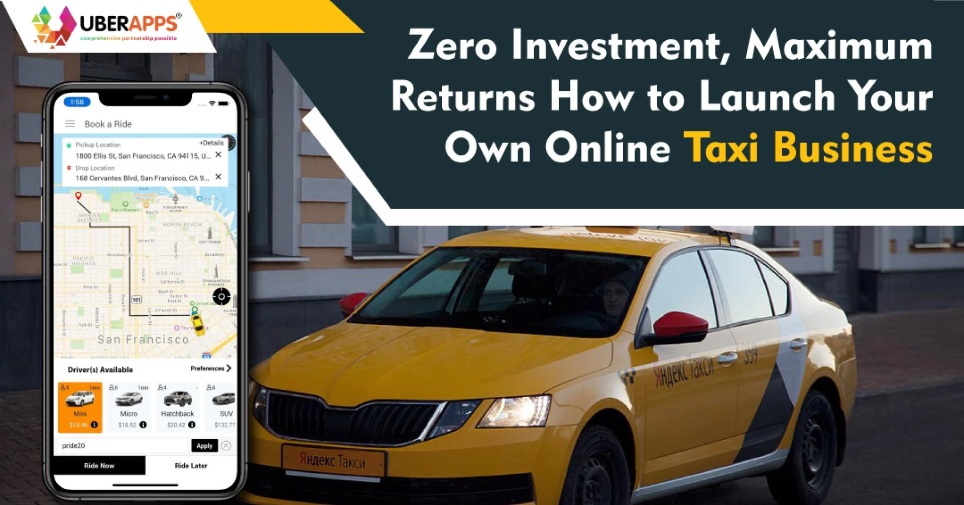 Zero Investment, Maximum Returns: How To Launch Your Own Online Taxi Business
