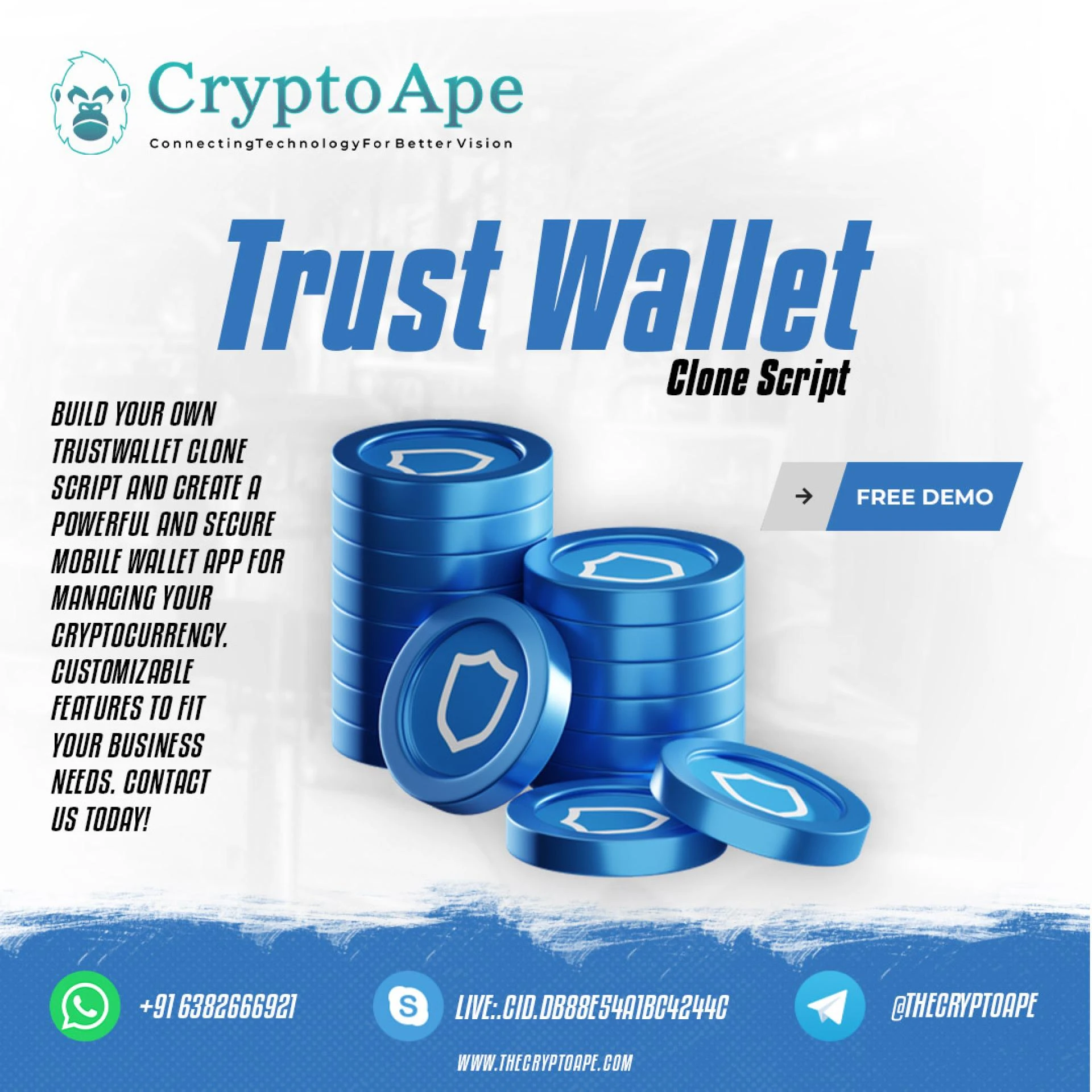 Developing Your Own Cryptocurrency Wallet App with Trust Wallet Clone Script